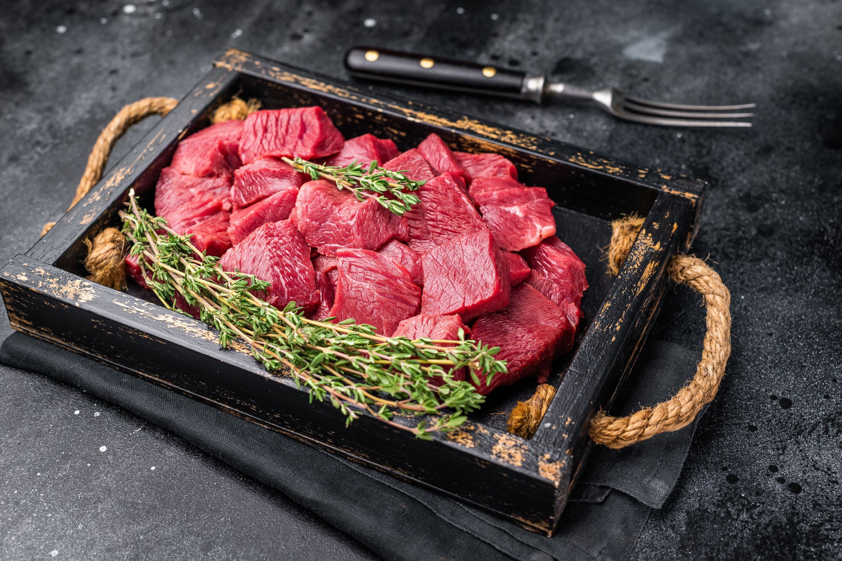 diced venison